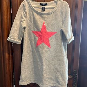 GAP Gray Dress with Pink Star